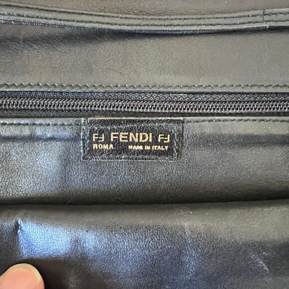 Vintage Fendi Leather Crossbody Purse - Picture 8 of 10